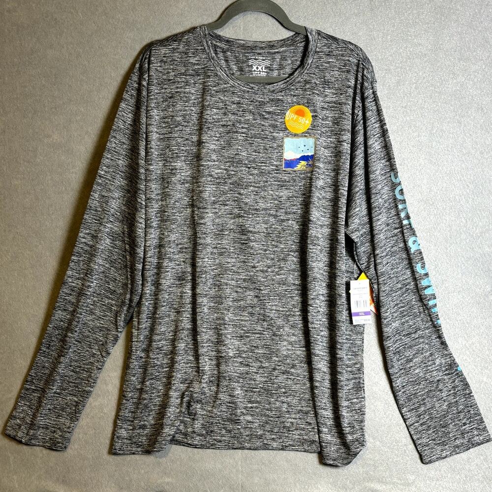 Surf & Swim Tee UPF50 Black Beach Pool Vacation Cruise XXL